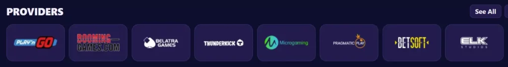 Games from Leading Industry Providers
